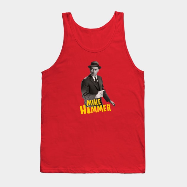 Mike Hammer - Darren McGavin - 50s Tv Show Tank Top by wildzerouk